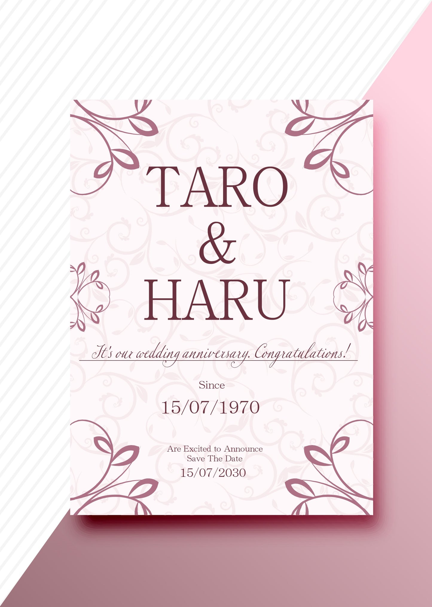 婚姻届製作所 記念日アートボード(パープル)