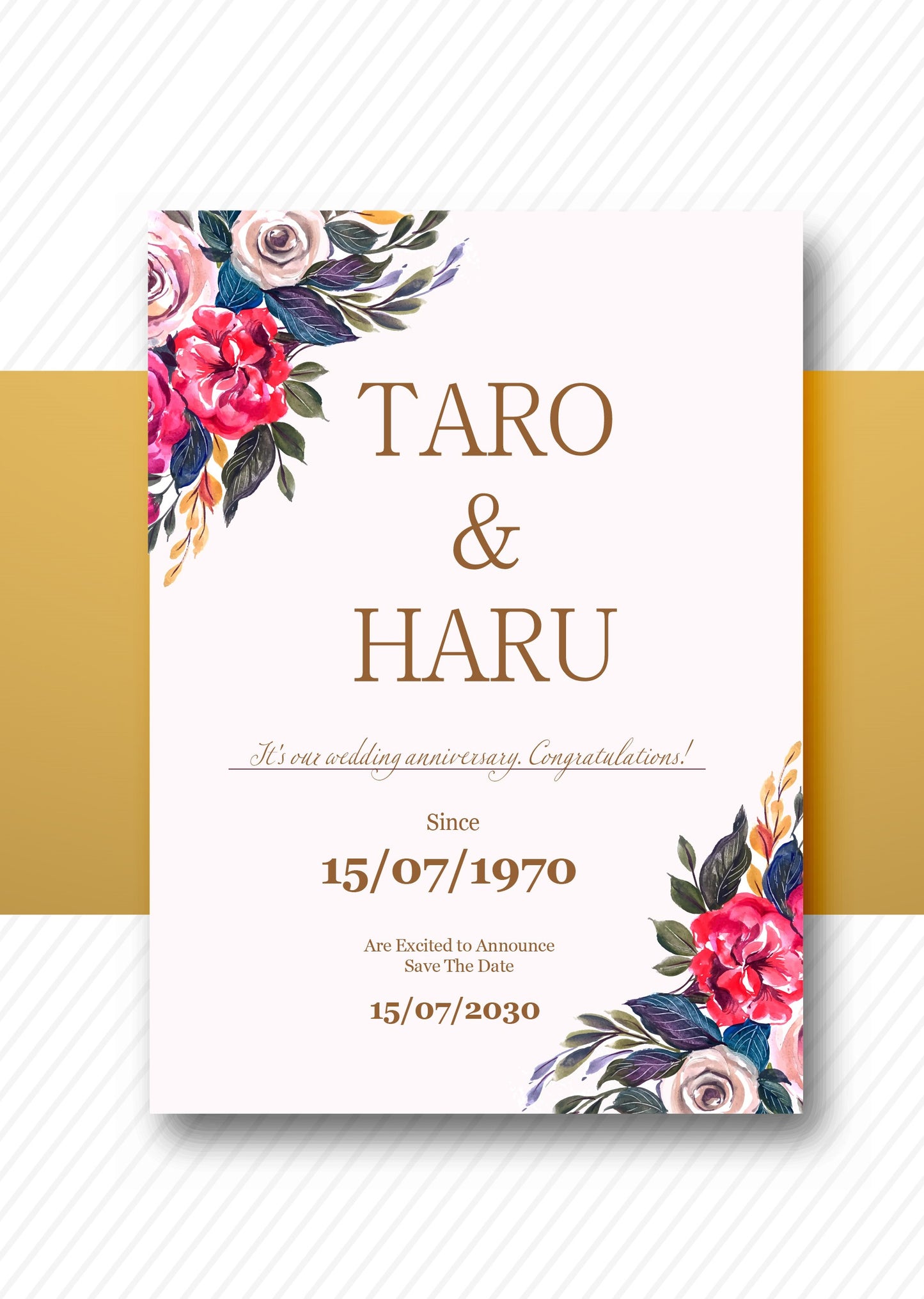 婚姻届製作所 記念日アートボード(ブラウン)