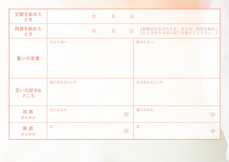 婚姻届 Pink Rose