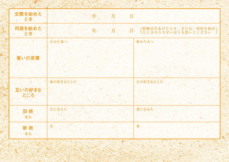 婚姻届 Blue Ocean