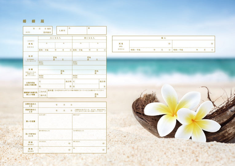 婚姻届 Plumeria Twins