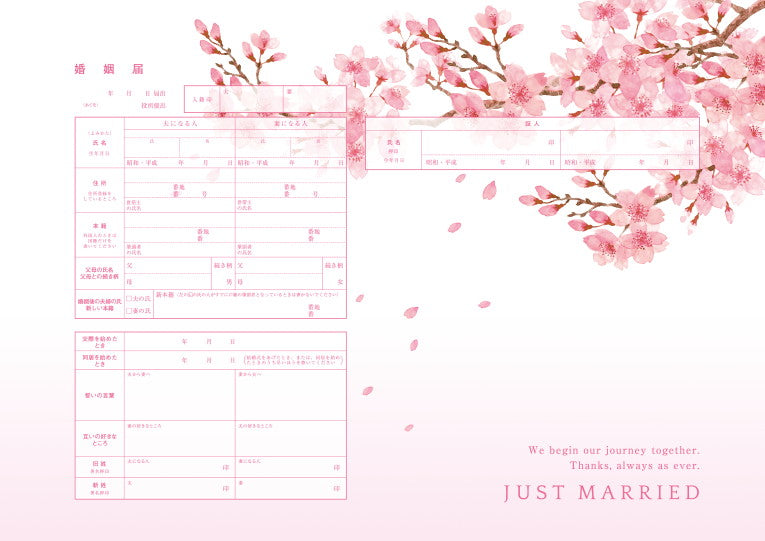 婚姻届 Amour Japon