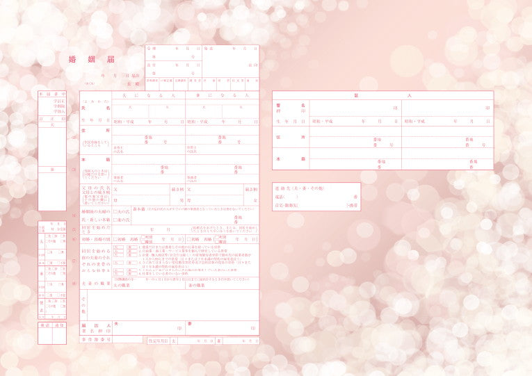 婚姻届 Kira Kira(pink)