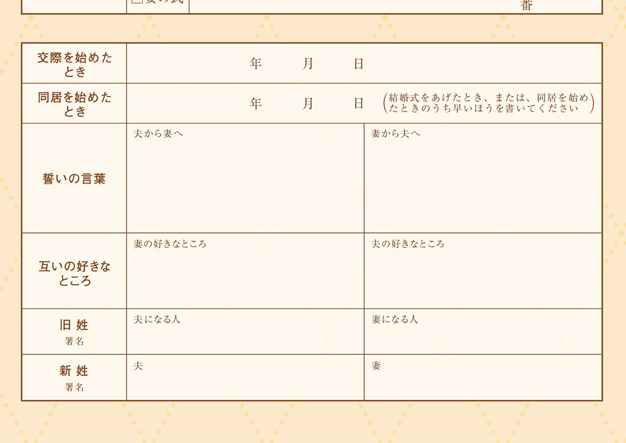 婚姻届 ラブバード