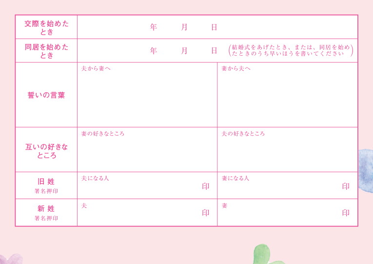 婚姻届 きりんの親子