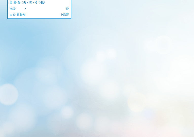 婚姻届 Kira Kira(blue)