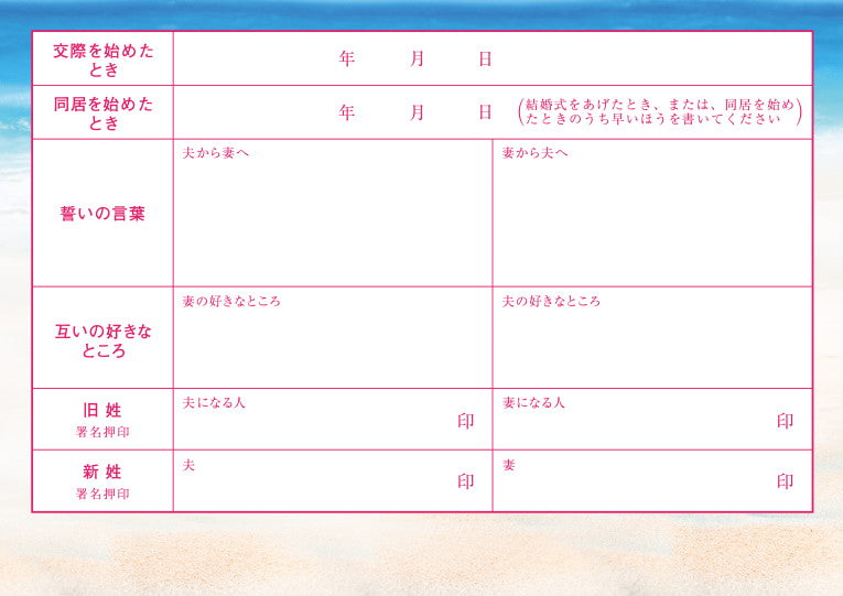 婚姻届 First Vacation