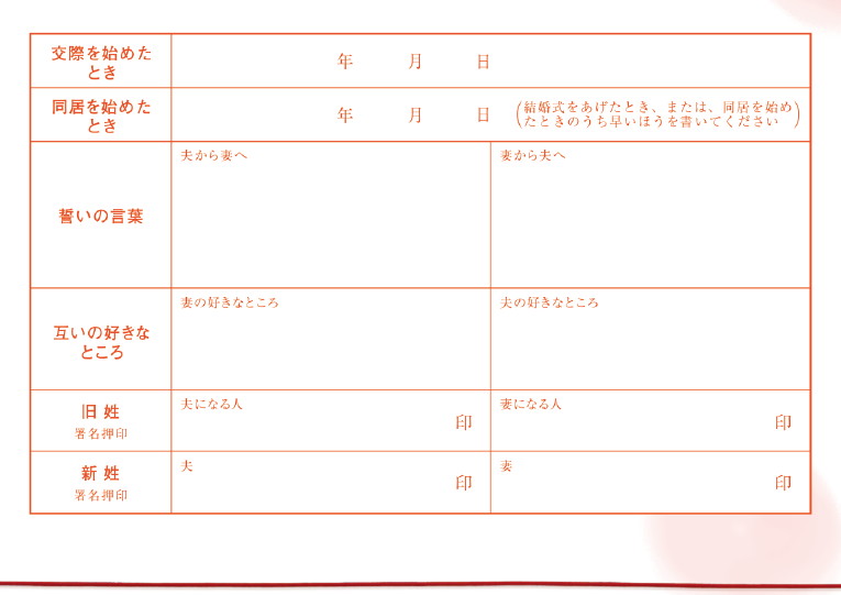婚姻届 ももいろ淡雪