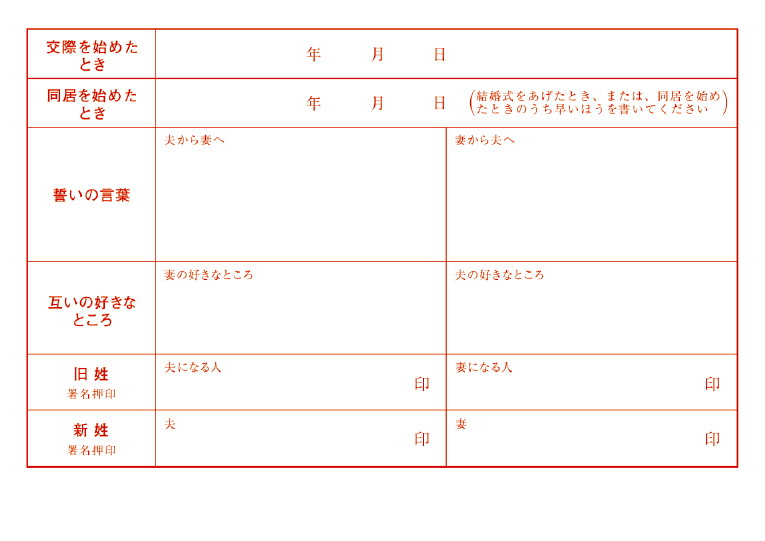 婚姻届 Loving World