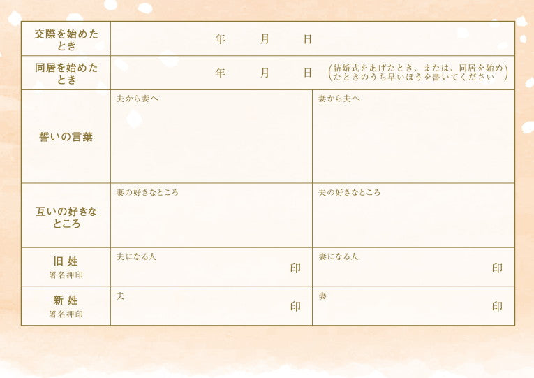 婚姻届 Cotton Candy(pink)