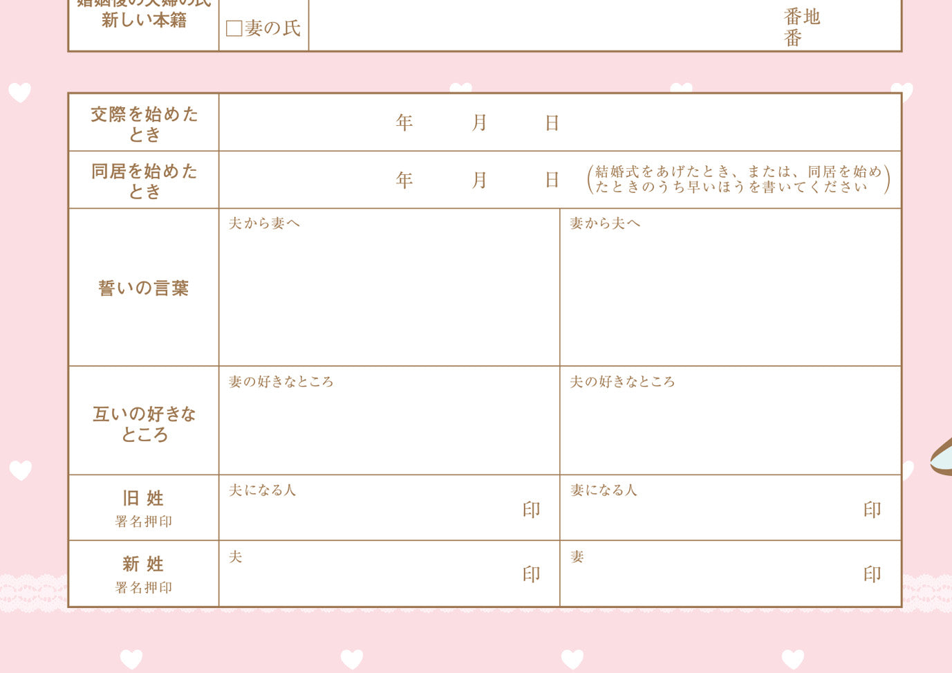 婚姻届 コリラックマ(いちご)