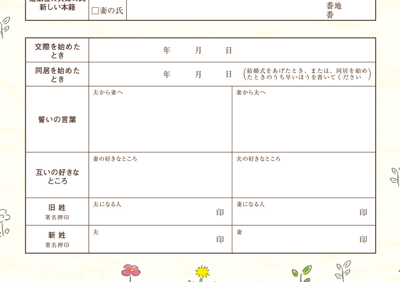 婚姻届 リラックマ(おともだち)