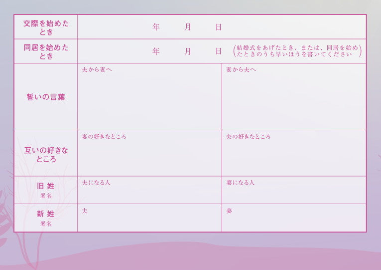 婚姻届 FairyTale 人魚姫